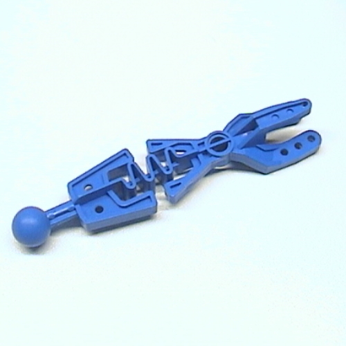 Lego Large Figure Skeletal, Arm Forked with Flexible Center and Ball Joint / Blue
