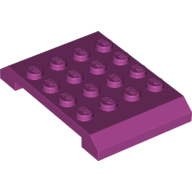 Lego Brick Sloped 4 x 6 x 2/3 Double / Magenta