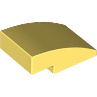 Lego Brick Curved 3 x 2 No Studs / Bright Light Yellow