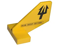 Tail Shuttle, Small with Double-Sided Black Trident and Sub Deep Diving Print