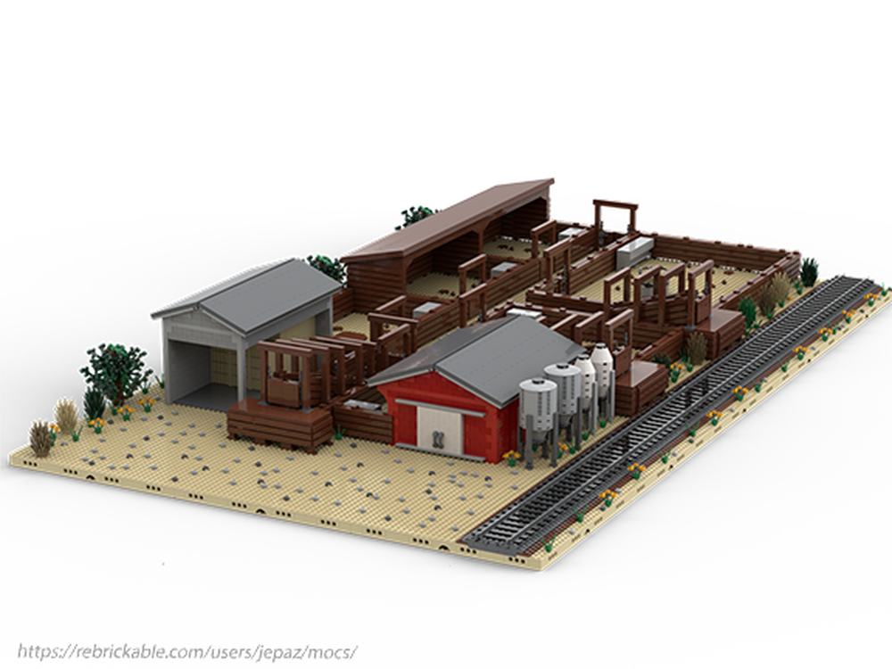 Lego Railroad Stock Yard