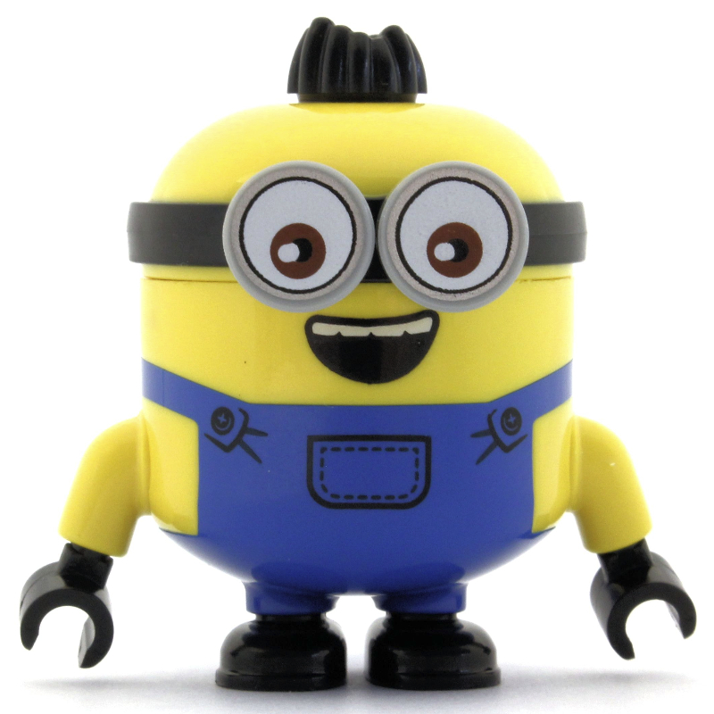 Lego Minion Otto, Blue Overalls, Happy