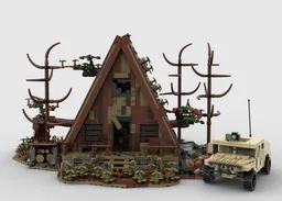 A-frame cabin Apocalypse version