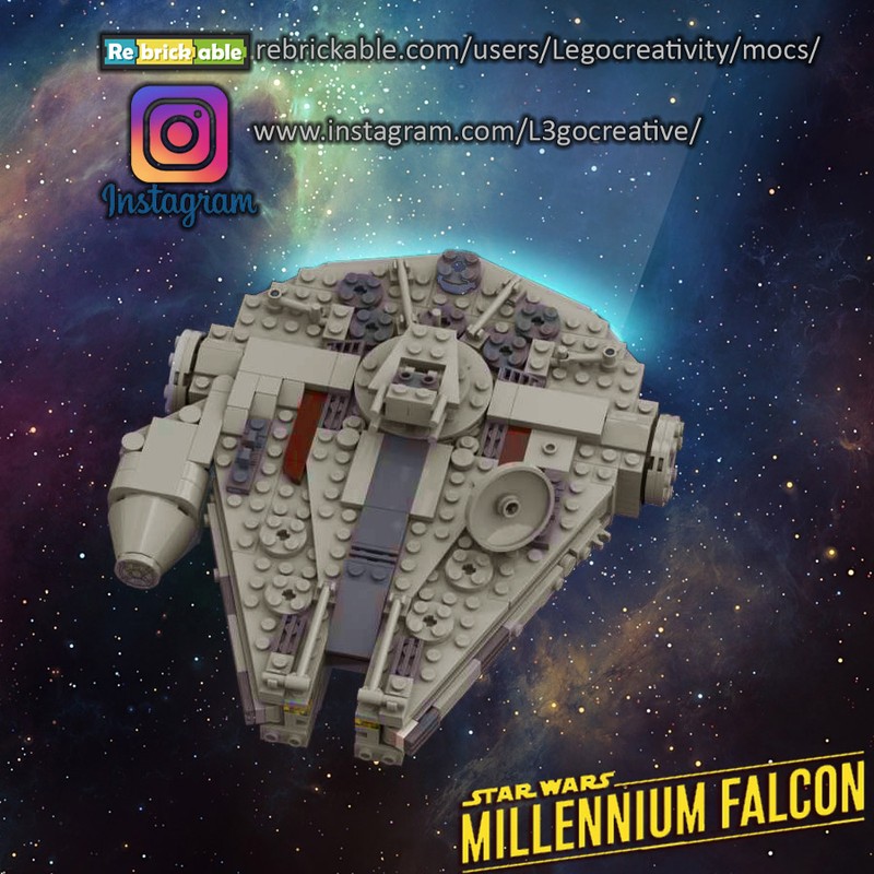 Lego Hand Sized Millennium-Falcon
