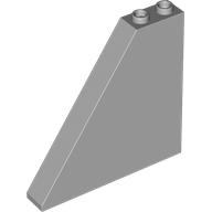 Lego Brick Sloped 55° 1 x 6 x 5 with Bottom Stud Holders / Light Bluish Gray