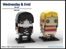 Wednesday & Enid - Free Time Outfit - Brickheadz