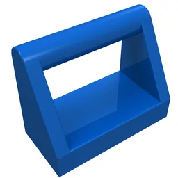 Tile Special 1 x 2 with Handle / Blue