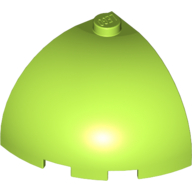 Lego Brick Round Corner 3 x 3 x 2 Dome Top / Lime