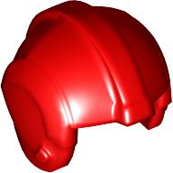 Lego Helmet Rebel Pilot, Center Ridge [Plain] / Red