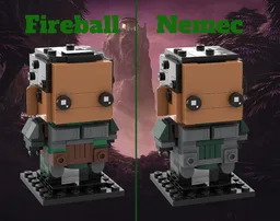 Fireball and Nemec Brickheadz