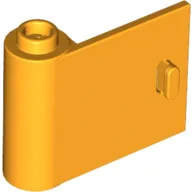 Door 1 x 3 x 2 Left - Open Between Top and Bottom Hinge / Bright Light Orange