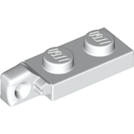 Lego Hinge Plate 1 x 2 Locking with 1 Finger On End, without Groove / White