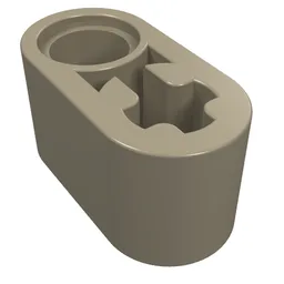 Technic Beam 1 x 2 Thick with Pin Hole and Axle Hole / Dark Tan