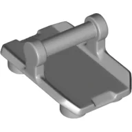 Plate Special / Shield Rectangular with 4 Studs, Handle / Light Bluish Gray