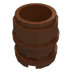 Barrel 2 x 2 x 2 / Reddish Brown