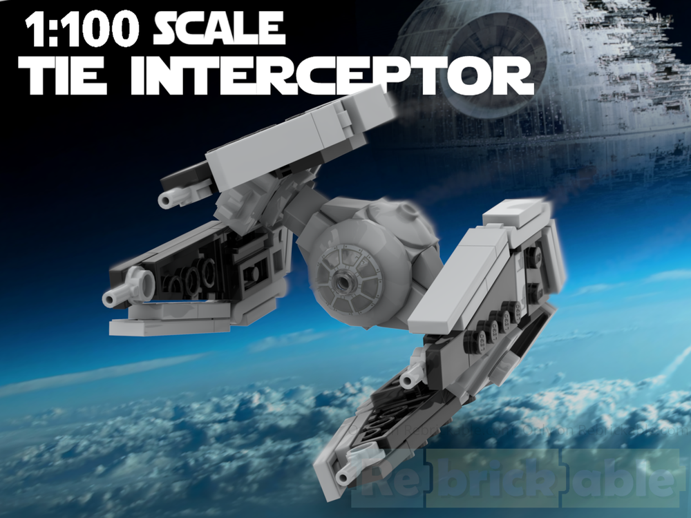 Lego 1:100 Tie-Interceptor (Squadron Scale)