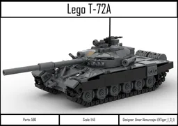Lego T-72A (1:45 scale)