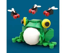 Crazy-Eyed Frog - with interchangeable hats
