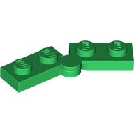 Lego Hinge Plate 1 x 4 Swivel Top / Base - Hollow Clip [Complete Assembly] / Green