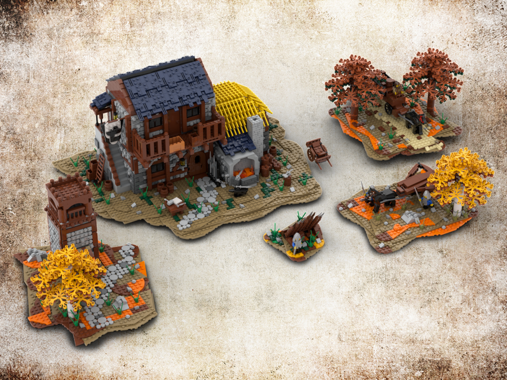 Lego Medieval set| Build from 5 MOCs