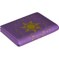 Duplo Blanket 5 x 6 with Rapunzel Sun Print / Medium Lavender