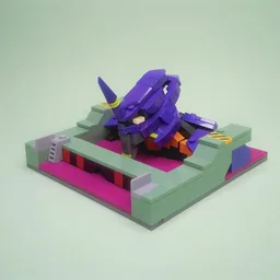 Eva-01 from anime Neon Genesis Evangelion