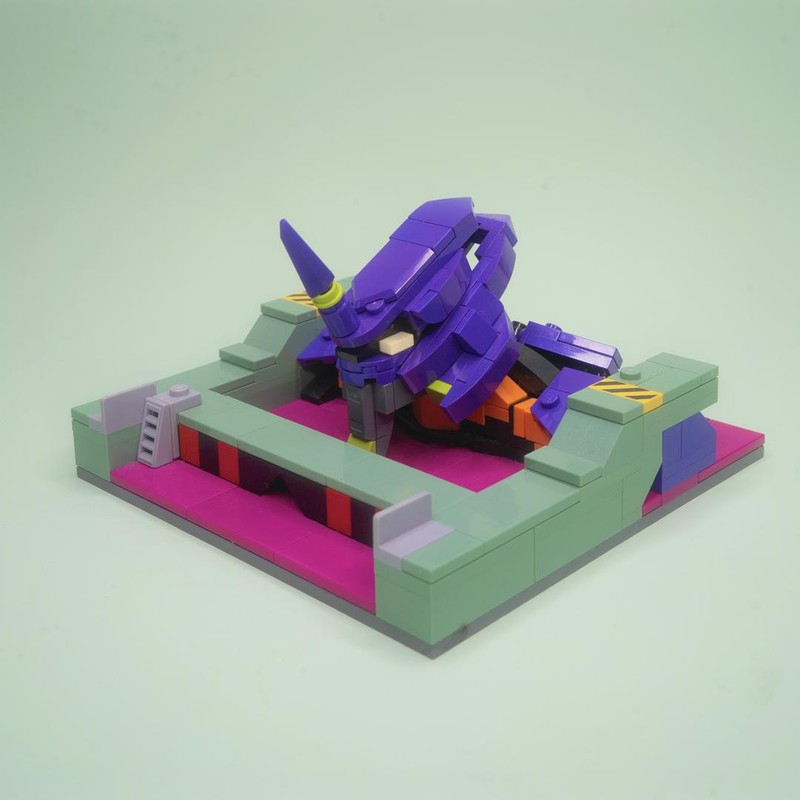 Lego Eva-01 from anime Neon Genesis Evangelion