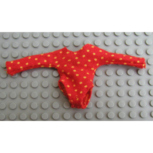 Lego Scala, Leotard, Child, with Yellow Dots Pattern / Red
