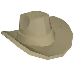 Hat, Cowboy [Plain] / Dark Tan