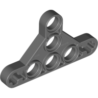 Lego Technic Beam Triangle Thin [Type II] / Dark Bluish Gray