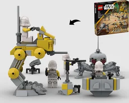327th AT-RT Walker - Alternate Build of 75431 327th Star Corps Clone Battle Pack