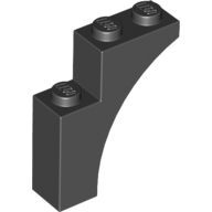 Lego Brick Arch 1 x 3 x 3 [Gothic] / Black