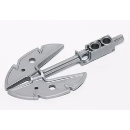 Large Figure Weapon Axe, Aqua / Pearl Light Gray