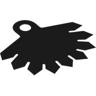 Lego Neckwear Cape, 1 Hole, 9 Points, Black Back Print / Dark Purple