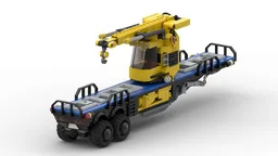 Semi trailer for offroad adventure truck 2 (flatbed + crane)