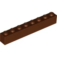 Brick 1 x 8 / Reddish Brown