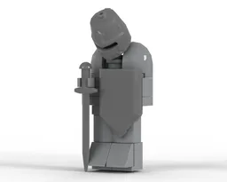 Simple knight statue