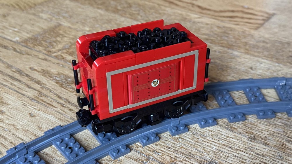 Lego Red Tender with battery and motor for famous Steam Locomotive