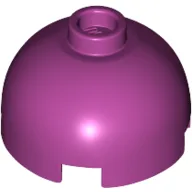 Brick Round 2 x 2 Dome Top, Hollow Stud / Magenta