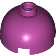 Lego Brick Round 2 x 2 Dome Top, Hollow Stud / Magenta