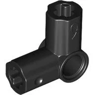 Technic Axle and Pin Connector Angled #6 - 90° / Black