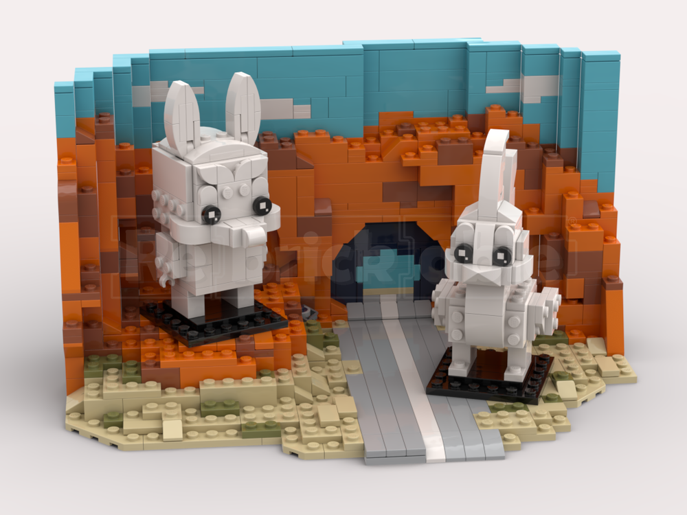 Lego Looney Tunes Brickheadz display stand (For set 40559)