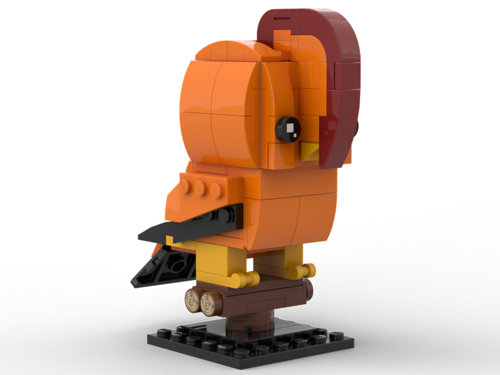 Lego Guianan Cock-of-the-Rock (Male): Birdheadz