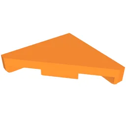 Tile 45° Cut 2 x 2 (Triangle) / Orange