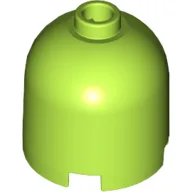Brick Round 2 x 2 x 1 2/3 Dome Top, Blocked Open Stud / Lime