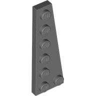 Lego Wedge Plate 6 x 2 Right / Dark Bluish Gray