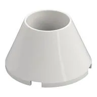 Cone 4 x 4 x 2 Hollow No Studs / White