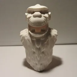 Creature Body Part, Yeti Head and Torso / White
