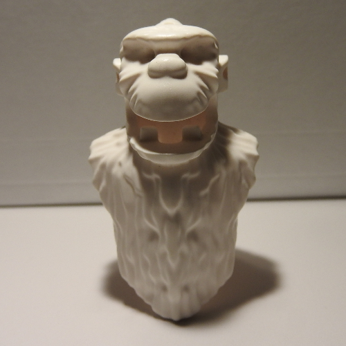 Lego Creature Body Part, Yeti Head and Torso / White