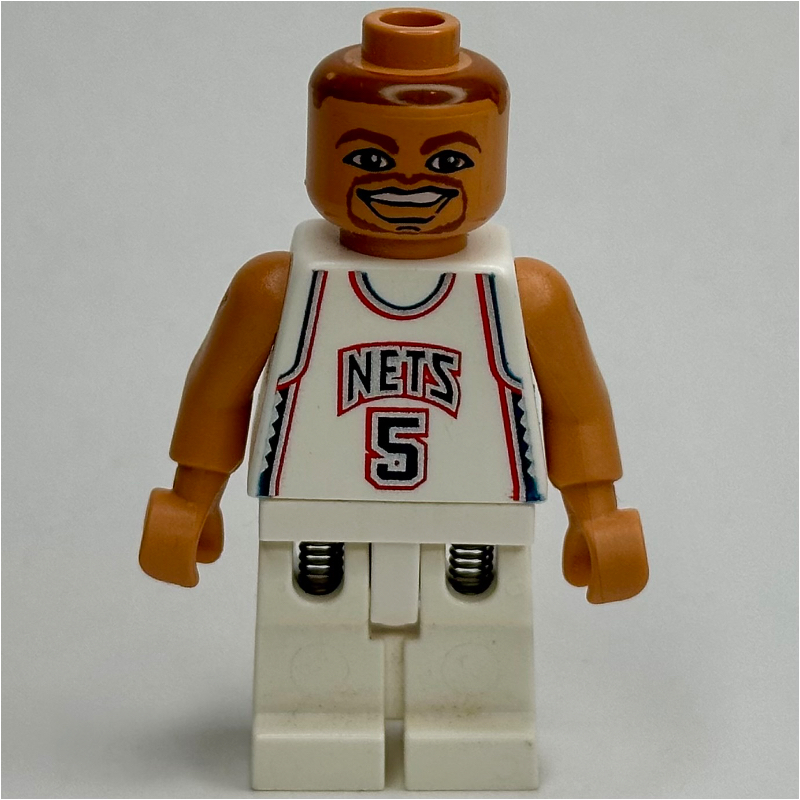 Lego Jason Kidd, New Jersey Nets #5, White